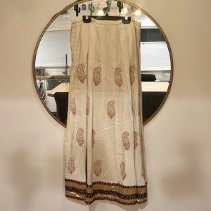 Soft surroundings shimmery boho gypsy skirt. Fully Lined
